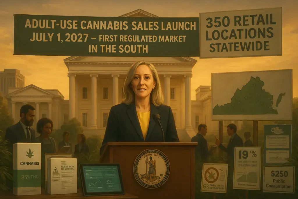 Virginia Strikes Adult-Use Cannabis Deal, Setting a July 2027 Sales Launch