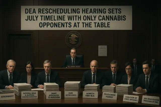 DEA Rescheduling Hearing Sets July Timeline With Only Cannabis Opponents at the Table